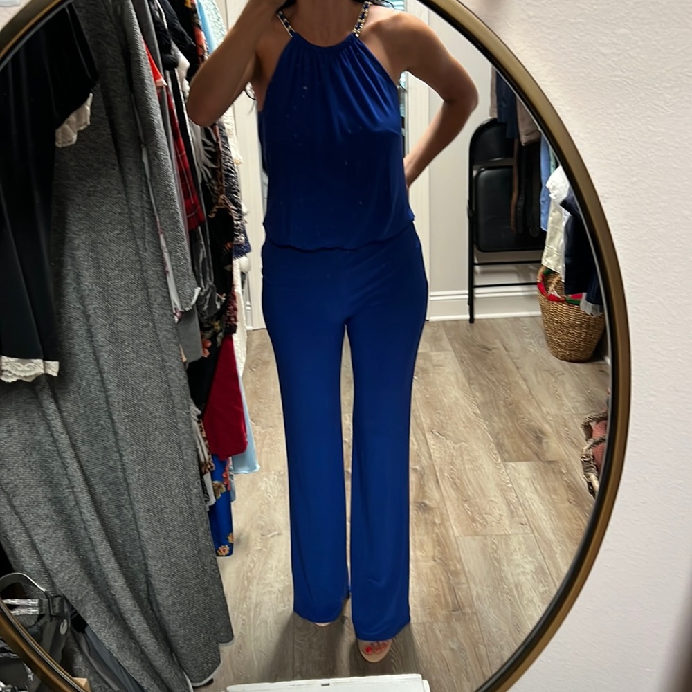 Blue and Gold Jumpsuit